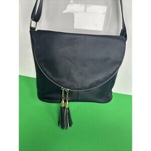 Gallantry Zipper closure shoulder bag, Dark Blue